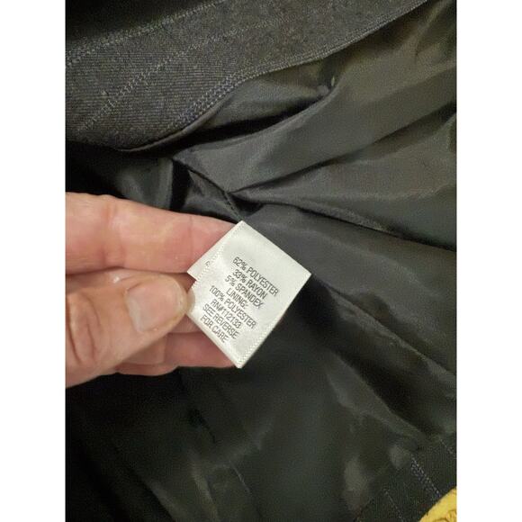 Women’s Navy Blue Striped Blazer Dress Suit Jacket Apt9 Stretch Size 6 - Picture 11 of 13